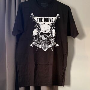 The Drive Black Skull Graphic Tee